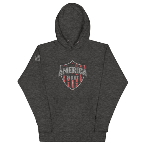 America First Unisex Hoodie - Mainstream Freedom