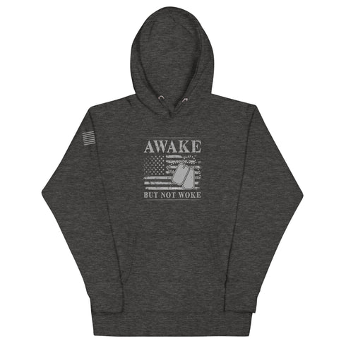 Awake But Not Woke Unisex Hoodie - Mainstream Freedom