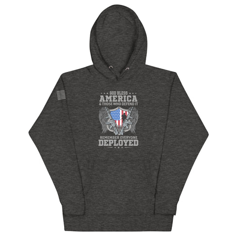 God bless America & Those Who Defend It Remember Everyone Deployed Unisex Hoodie - Mainstream Freedom