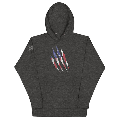 Patriot Grunge Slash Unisex Hoodie - Mainstream Freedom
