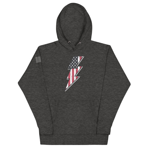 Lightning Bolt America Unisex Hoodie - Mainstream Freedom