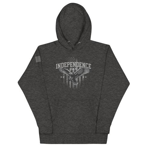 Independence Day Rugged with American Flag Unisex Hoodie - Mainstream Freedom