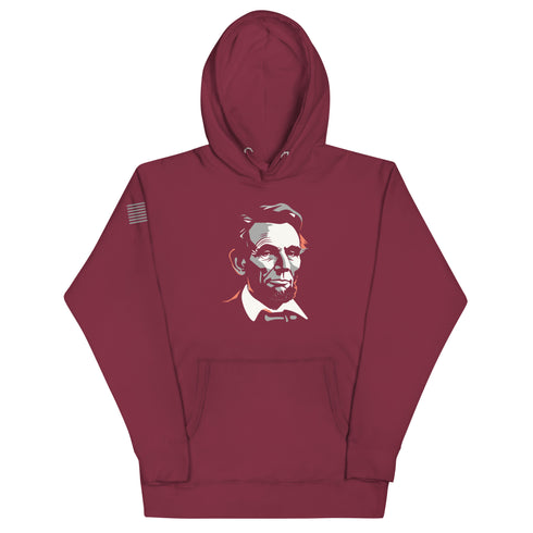 Abe Lincoln Silhouette Unisex Hoodie - Mainstream Freedom