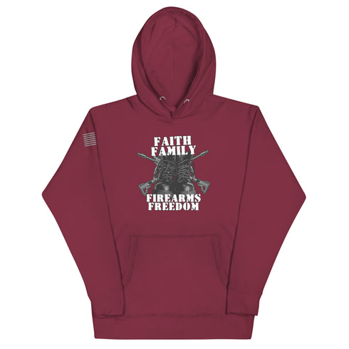 Faith Family Firearms Freedom Unisex Hoodie - Mainstream Freedom