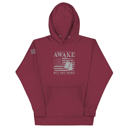 Awake But Not Woke Unisex Hoodie - Mainstream Freedom