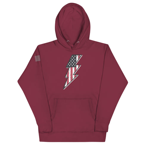 Lightning Bolt America Unisex Hoodie - Mainstream Freedom