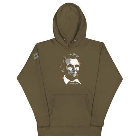 Abe Lincoln Silhouette Unisex Hoodie - Mainstream Freedom