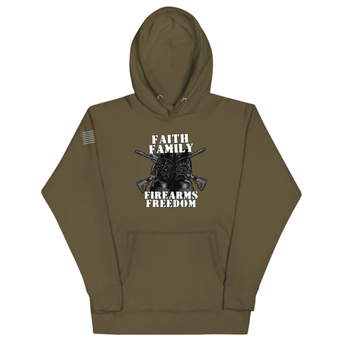 Faith Family Firearms Freedom Unisex Hoodie - Mainstream Freedom