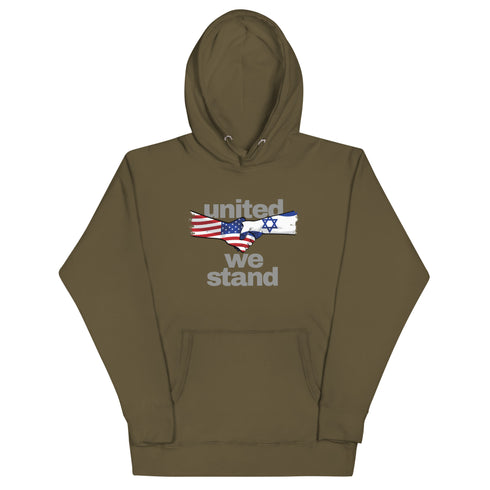 United We Stand Israel and America Unisex Hoodie - Mainstream Freedom