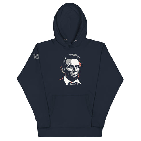 Abe Lincoln Silhouette Unisex Hoodie - Mainstream Freedom