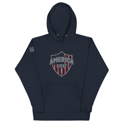 America First Unisex Hoodie - Mainstream Freedom