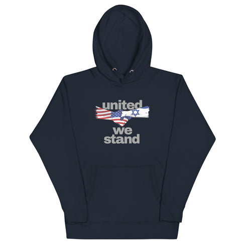 United We Stand Israel and America Unisex Hoodie - Mainstream Freedom