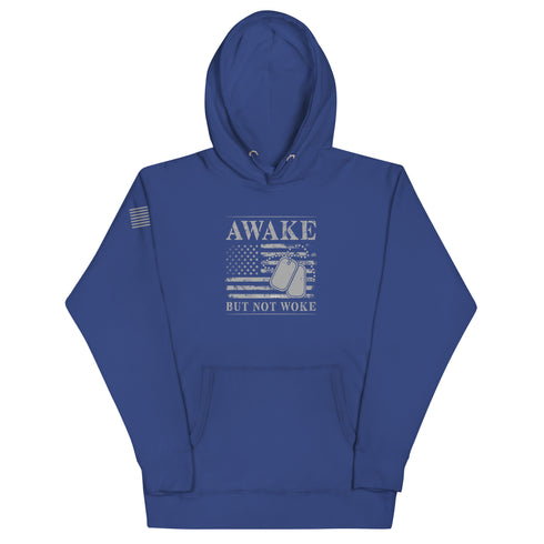 Awake But Not Woke Unisex Hoodie - Mainstream Freedom