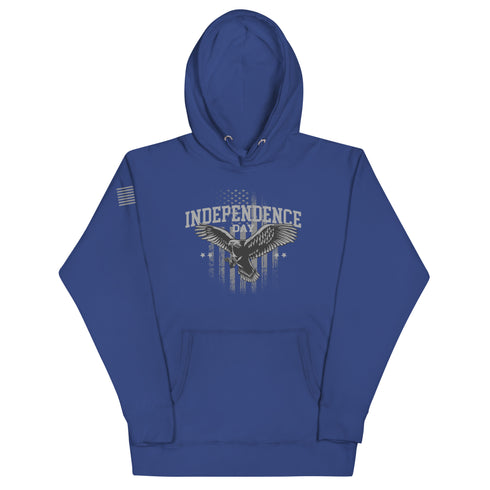 Independence Day Rugged with American Flag Unisex Hoodie - Mainstream Freedom