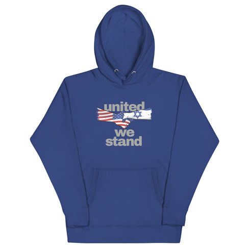 United We Stand Israel and America Unisex Hoodie - Mainstream Freedom