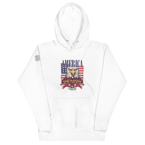 America One Nation Under God Unisex Hoodie - Mainstream Freedom