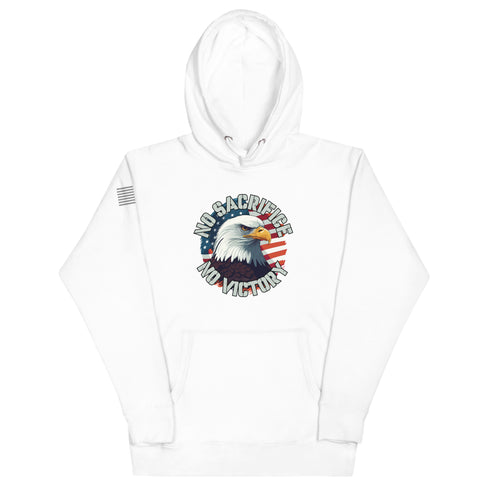 No Sacrifice No Victory Unisex Hoodie - Mainstream Freedom