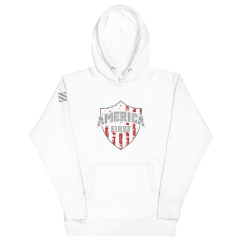America First Unisex Hoodie - Mainstream Freedom