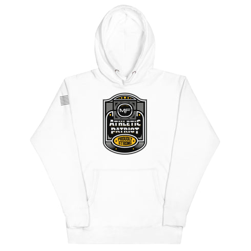 Athletic Patriot Proudly Strong Unisex Hoodie - Mainstream Freedom