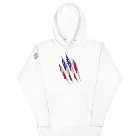 Patriot Grunge Slash Unisex Hoodie - Mainstream Freedom