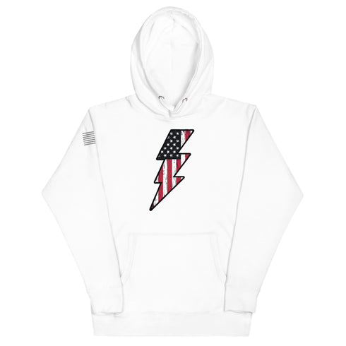 Lightning Bolt America Unisex Hoodie - Mainstream Freedom