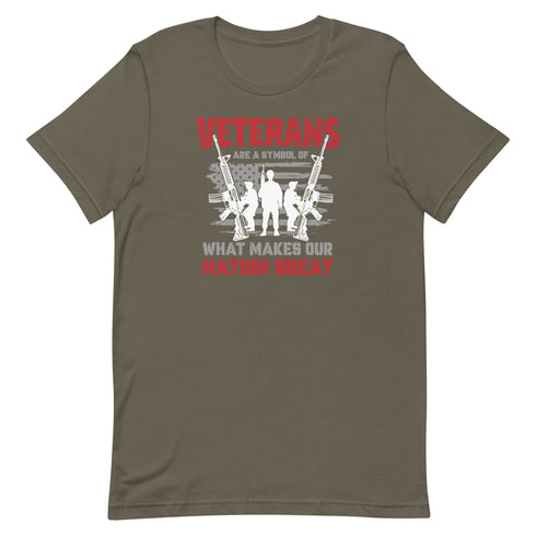 Veterans are a Symbol Of What Makes Our Nation Great Unisex t-shirt - Mainstream Freedom
