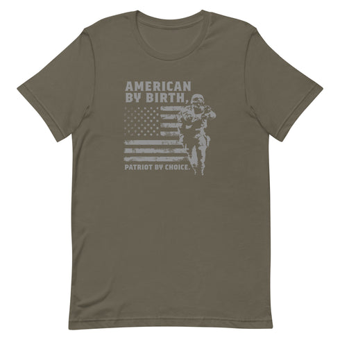 American By Birth, Patriot By Choice t-shirt - Mainstream Freedom