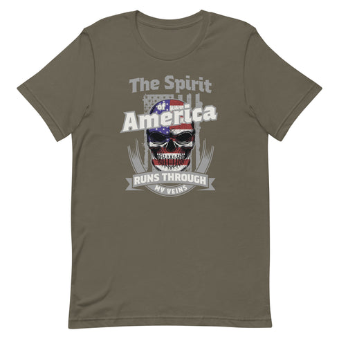 The Spirit of America Runs Through My Veins t-shirt - Mainstream Freedom