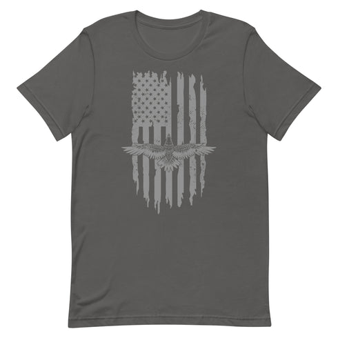 American Eagle Soaring, American Flag Rugged t-shirt - Mainstream Freedom