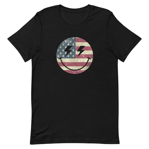 Patriot Smiley t-shirt - Mainstream Freedom