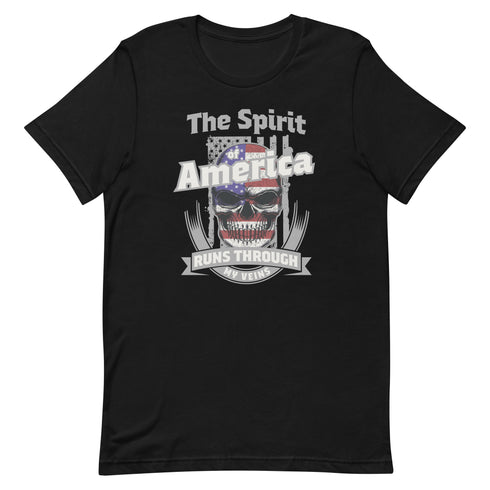 The Spirit of America Runs Through My Veins t-shirt - Mainstream Freedom
