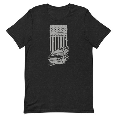 American Flag and Car t-shirt - Mainstream Freedom
