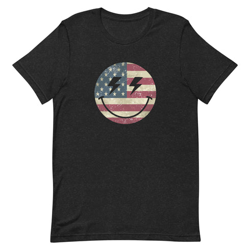 Patriot Smiley t-shirt - Mainstream Freedom