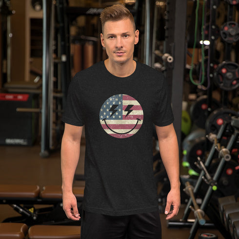 Patriot Smiley t-shirt - Mainstream Freedom