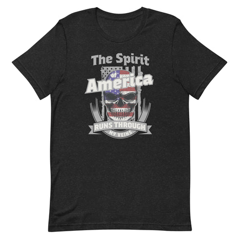 The Spirit of America Runs Through My Veins t-shirt - Mainstream Freedom