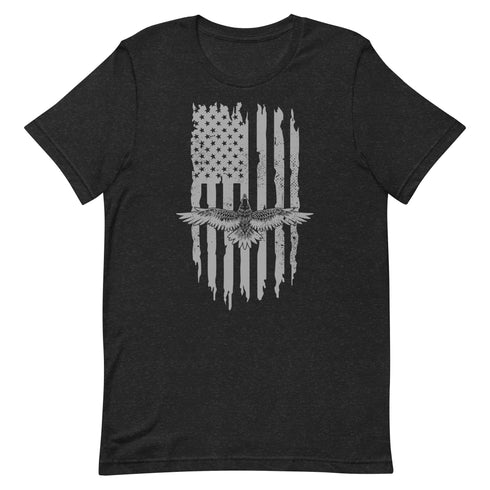 American Eagle Soaring, American Flag Rugged t-shirt - Mainstream Freedom