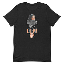 Rashida Meets a Cheetah Funny t-shirt - Mainstream Freedom