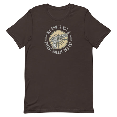 My Gun Is Not A Threat Unless You Are Unisex t-shirt - Mainstream Freedom