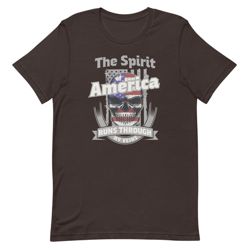 The Spirit of America Runs Through My Veins t-shirt - Mainstream Freedom
