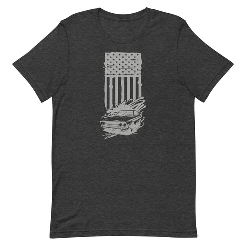 American Flag and Car t-shirt - Mainstream Freedom