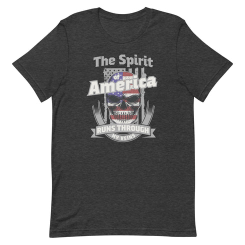 The Spirit of America Runs Through My Veins t-shirt - Mainstream Freedom