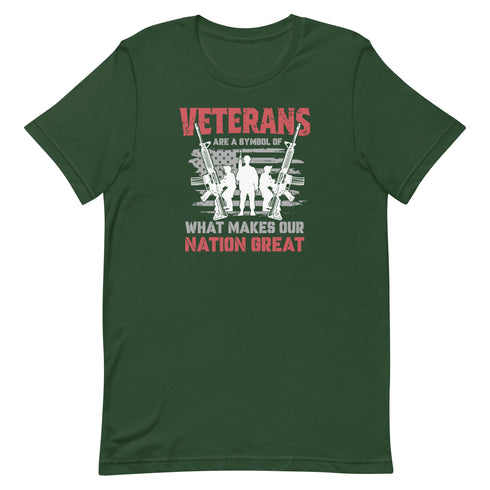 Veterans are a Symbol Of What Makes Our Nation Great Unisex t-shirt - Mainstream Freedom
