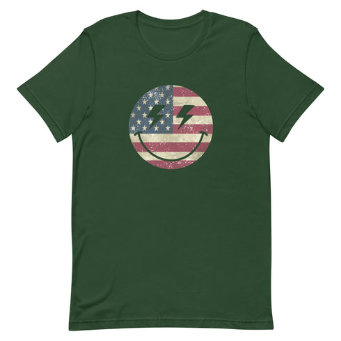 Patriot Smiley t-shirt - Mainstream Freedom