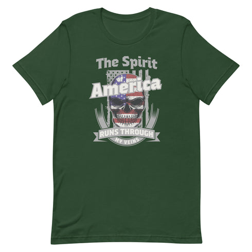 The Spirit of America Runs Through My Veins t-shirt - Mainstream Freedom