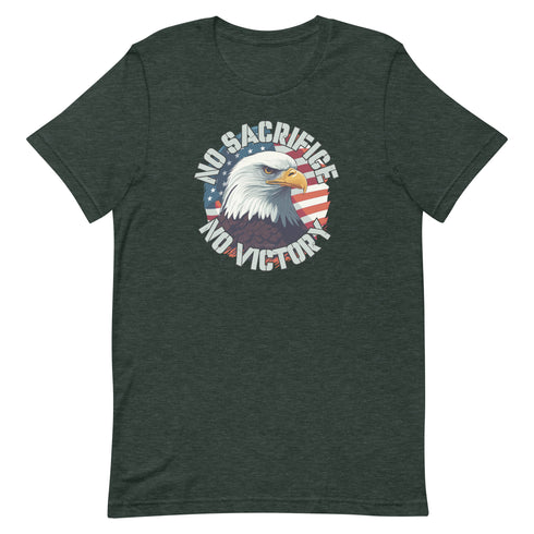 No Sacrifice No Victory t-shirt - Mainstream Freedom