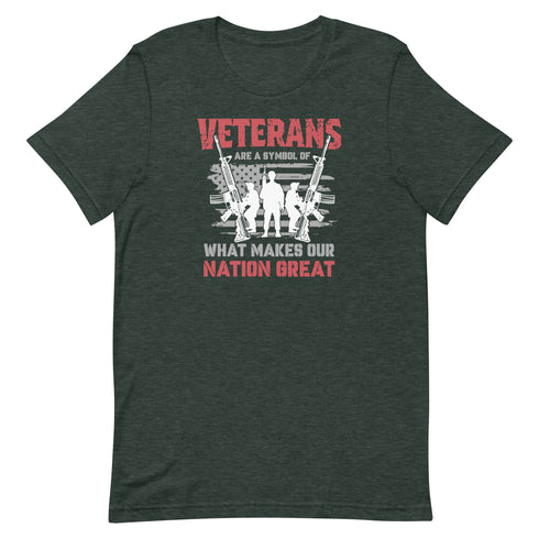 Veterans are a Symbol Of What Makes Our Nation Great Unisex t-shirt - Mainstream Freedom