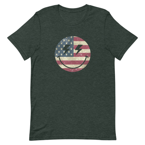 Patriot Smiley t-shirt - Mainstream Freedom