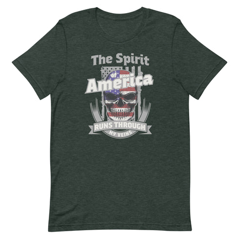 The Spirit of America Runs Through My Veins t-shirt - Mainstream Freedom