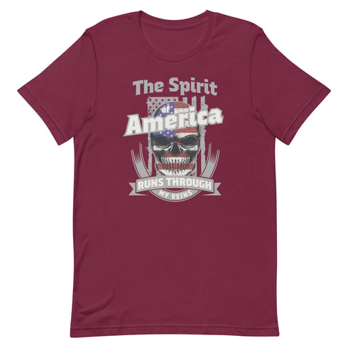 The Spirit of America Runs Through My Veins t-shirt - Mainstream Freedom
