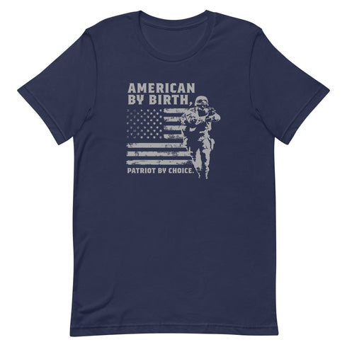 American By Birth, Patriot By Choice t-shirt - Mainstream Freedom
